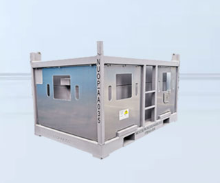 Removable/welded baffle swap body